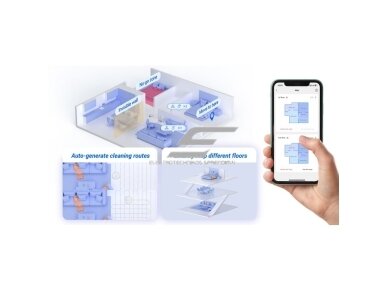 Išmanus | automatinis dulkių siurblys robotas | su siurbimo ir plovimo funkcija | baltas | EZVIZ CS-RS2-TWT2 5