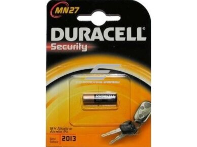 Elementas | baterija | 12V | 27A | MN27 | šarminė | Duracell | 5000394023352