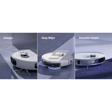 Smart | Automatic Vacuum Cleaner Robot | with Suction and Mopping Function | White | EZVIZ CS-RS2-TWT2 3