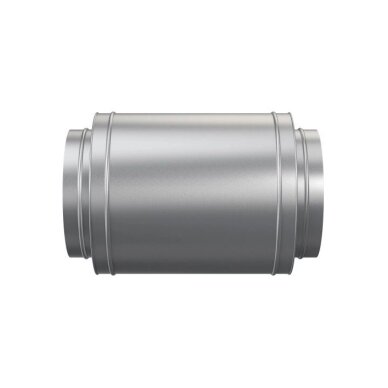Gaisa kanāla trokšņu slāpētājs | ventilācijas | gaisa ventilācijas sistēmām | D400 | 600mm | sudraba krāsā | cinkots tērauds | 400DUS60 2