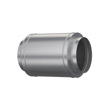 Gaisa kanāla trokšņu slāpētājs | ventilācijas | gaisa ventilācijas sistēmām | D400 | 600mm | sudraba krāsā | cinkots tērauds | 400DUS60 Gaisa kanāla trokšņu slāpētājs | ventilācijas | gaisa ventilācijas sistēmām | D400 | 600mm | sudraba krāsā | cinkots tērauds | 400DUS60
