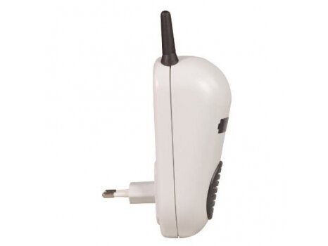 Belaidis durų skambutis su Schuko kištuku | 85dB | 230V | RF 433.92MHz | 160x90x66mm | pilkas | IP20 | DRS-982x 1