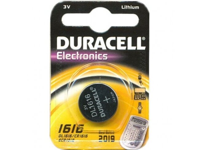 Elementas | baterija | 3V | CR 1616 | Duracell | 5000394030336