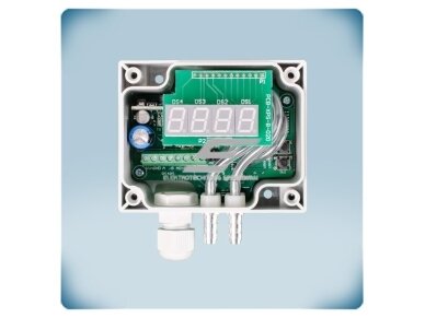 Dvigubas diferencinio slėgio daviklis su ekranu | 2×0-1000Pa | 2×0-10VDC/0-20mA/PWM | Modbus RTU | 24VAC/VDC | 3 laidų | IP65 | Sentera Controls | DPD-G-1K0 5 Dvigubas diferencinio slėgio daviklis su ekranu | 2×0-1000Pa | 2×0-10VDC/0-20mA/PWM | Modbus RTU | 24VAC/VDC | 3 laidų | IP65 | Sentera Controls | DPD-G-1K0 5