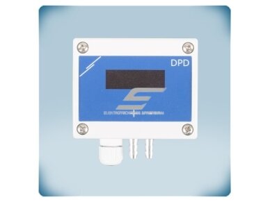 Dvigubas diferencinio slėgio daviklis su ekranu | 2×0-4000Pa | 2×0-10VDC/0-20mA/PWM | Modbus RTU | 24VDC | 4 laidų | IP65 | Sentera Controls | DPD-F-4K0