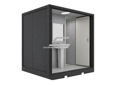 Dvigubas mobilus sanitarinis konteinerinis WC | 2 tualetai su praustuvu | 2270x2070x2255mm 1 Dvigubas mobilus sanitarinis konteinerinis WC | 2 tualetai su praustuvu | 2270x2070x2255mm 1