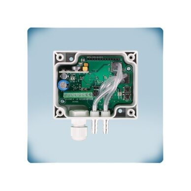 Dual differential pressure transmitter | 2×0-2000Pa | 2×0-10VDC/0-20mA/PWM | Modbus RTU | 24VDC | 4-wire | IP65 | Sentera Controls | HPD-F-2K0 5