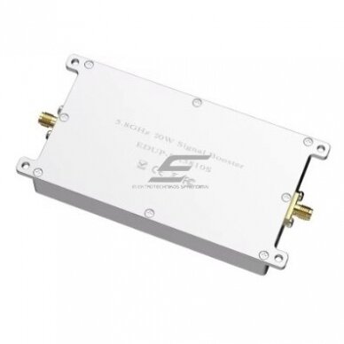 Divvirzienu sakaru pastiprinātājs droniem | Bezvadu signāla atkārtotājs | 20W | 12-24V | 5GHz | WiFi 1 Divvirzienu sakaru pastiprinātājs droniem | Bezvadu signāla atkārtotājs | 20W | 12-24V | 5GHz | WiFi 1
