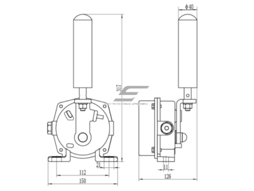 Konvejerio juostos nukrypimo jungiklis (Belt Sway Switch) | konvejerio juostos padėties, nukrypimo stebėjimui | 2xSPDT | IP67 | AC380V 5A 3 Konvejerio juostos nukrypimo jungiklis (Belt Sway Switch) | konvejerio juostos padėties, nukrypimo stebėjimui | 2xSPDT | IP67 | AC380V 5A 3