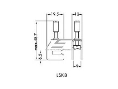 Ekrano gnybtas | 8mm kabeliui pajungti | LSK8 Ekrano gnybtas | 8mm kabeliui pajungti | LSK8