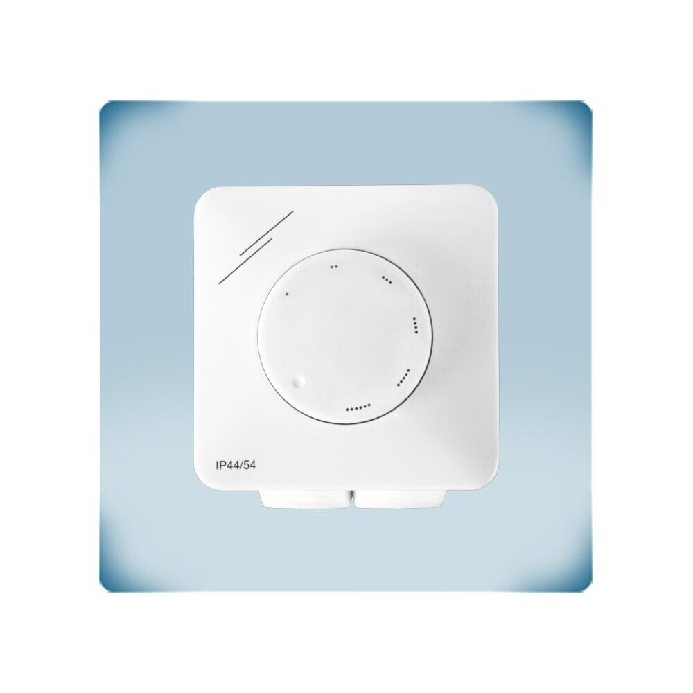 Elektrooniline ventilaatori kiiruseregulaator maksimumist miinimumini | 1,5A | 230VAC | pinnapealne/süvistatav | IP54/IP44 | Sentera Controls | MTXN0-15-AT 1