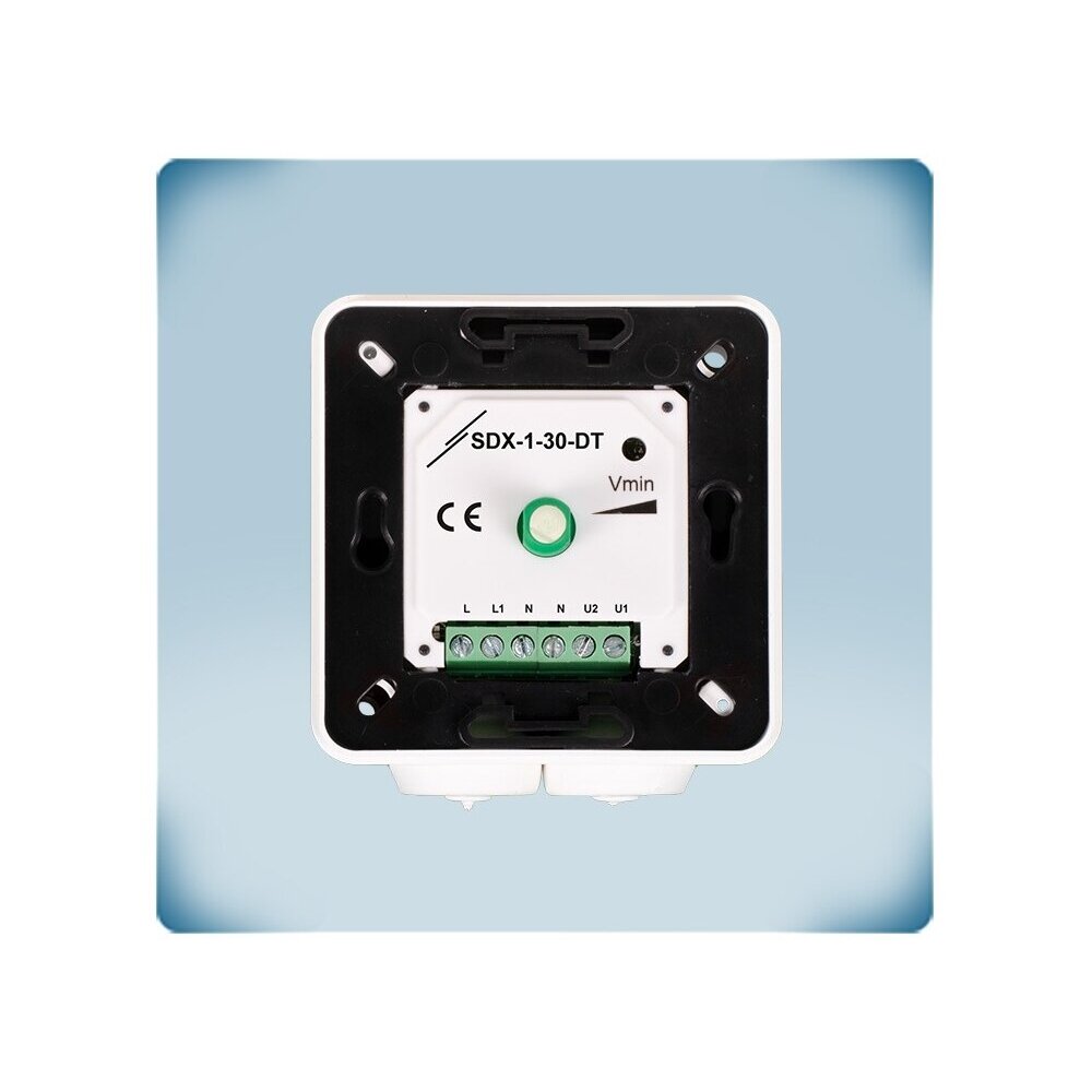 Electronic fan speed controller from max. to min. | 3A | 230VAC | surface-mounted/flush-mounted | IP54/IP44 | Sentera Controls | SDX-1-30-DT 5