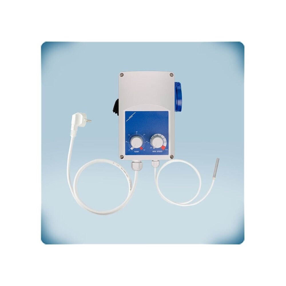 Elektrooniline ventilaatori kiiruseregulaator temperatuuri järgi | 15-35°C | 6A | 230VAC | PT500 anduriga | Schuko pesa | IP54 | Sentera Controls | GTE-1-60-DT 1 Elektrooniline ventilaatori kiiruseregulaator temperatuuri järgi | 15-35°C | 6A | 230VAC | PT500 anduriga | Schuko pesa | IP54 | Sentera Controls | GTE-1-60-DT 1