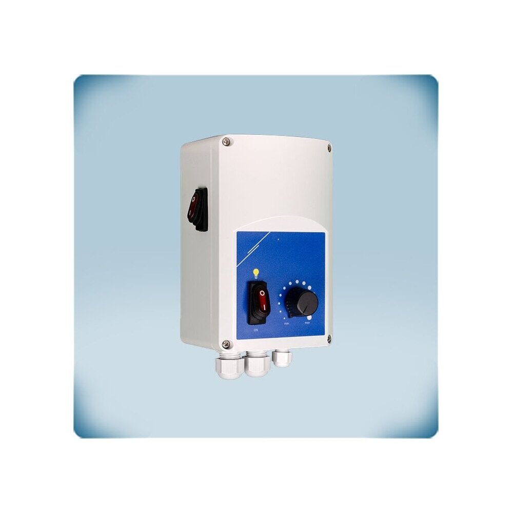 Electronic fan speed controller with lighting switch | 10A | 230VAC | surface-mounted | Sentera Controls | SLM-0100-AT 2