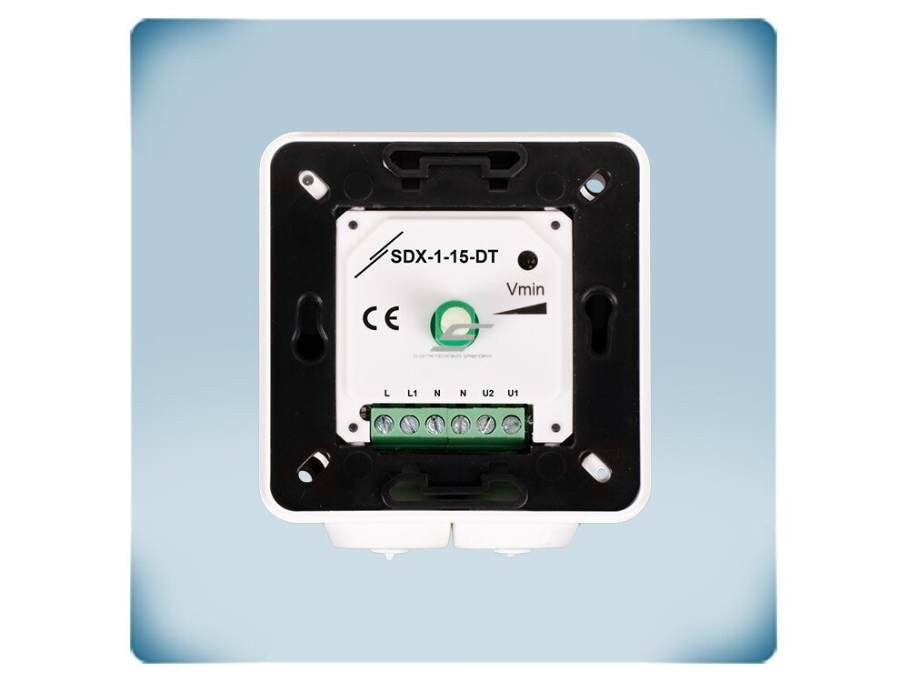 Elektroninis ventiliatoriaus greičio reguliatorius nuo maks. iki min. | 1,5A | 230VAC | virštinkinis/potinkinis | IP54/IP44 | Sentera Controls | SDX-1-15-DT 5 Elektroninis ventiliatoriaus greičio reguliatorius nuo maks. iki min. | 1,5A | 230VAC | virštinkinis/potinkinis | IP54/IP44 | Sentera Controls | SDX-1-15-DT 5