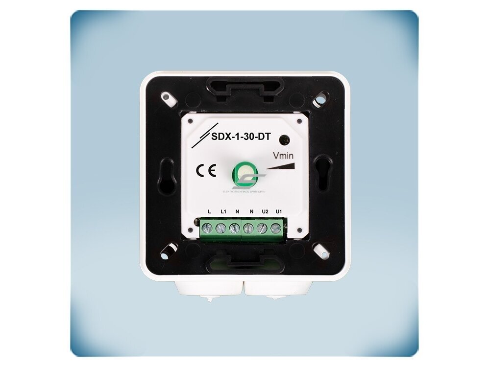 Elektroninis ventiliatoriaus greičio reguliatorius nuo maks. iki min. | 3A | 230VAC | virštinkinis/potinkinis | IP54/IP44 | Sentera Controls | SDX-1-30-DT 5 Elektroninis ventiliatoriaus greičio reguliatorius nuo maks. iki min. | 3A | 230VAC | virštinkinis/potinkinis | IP54/IP44 | Sentera Controls | SDX-1-30-DT 5