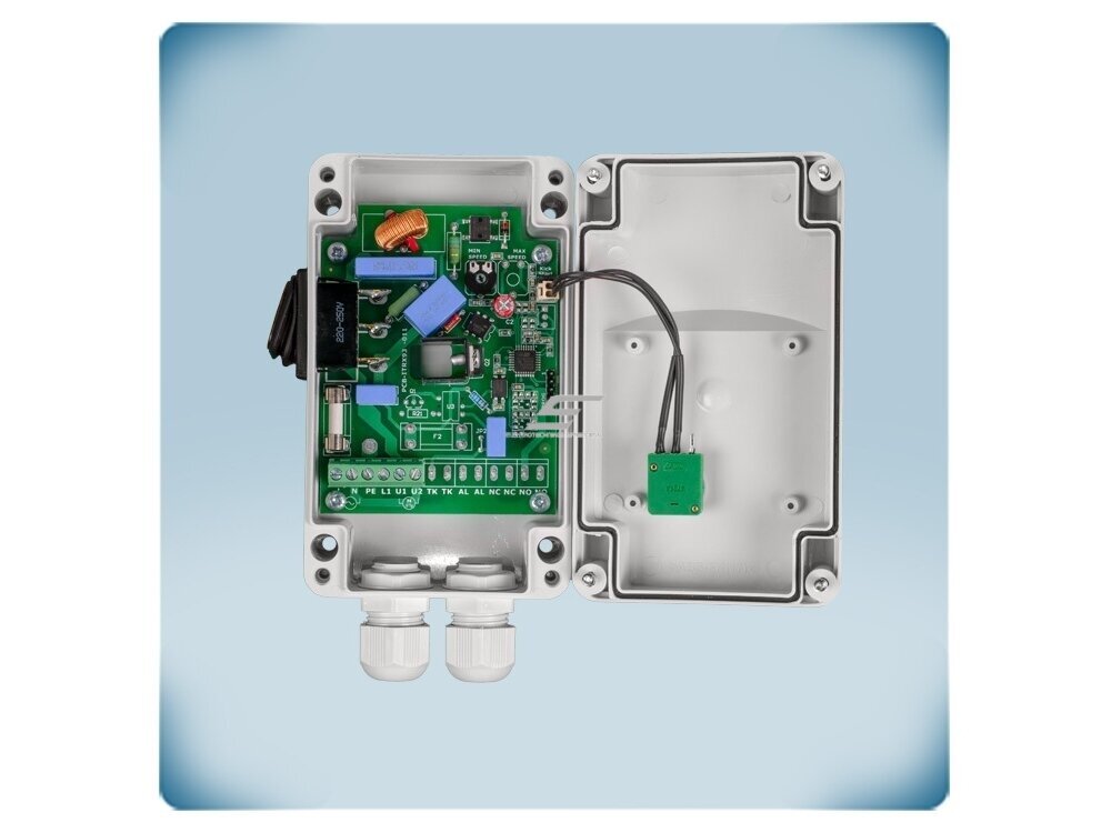 Elektroninis ventiliatoriaus greičio reguliatorius su ON/OFF jungikliu | 5A | 110-240VAC | virštinkinis | IP54 | Sentera Controls | ITR-9-50-DT 5