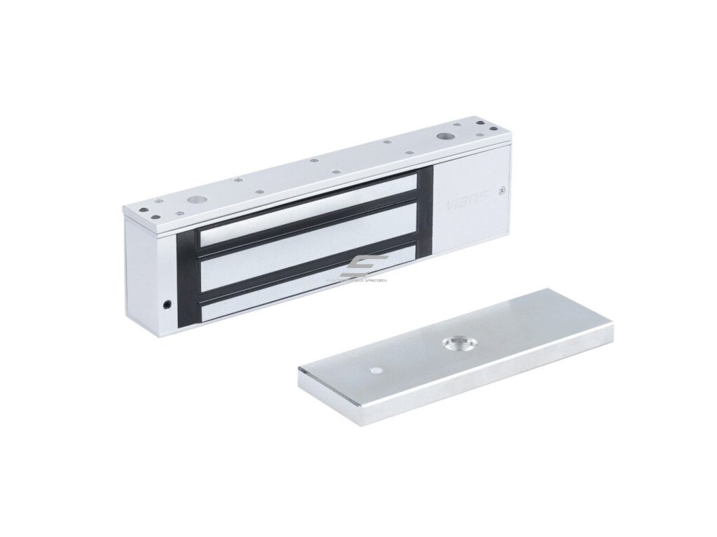 Elektromagnetinė durų spyna su signaliniu išėjimu | elektromagnetas | 12/24VDC | jėga 280kg | 250x47x26mm | PBM-280AS