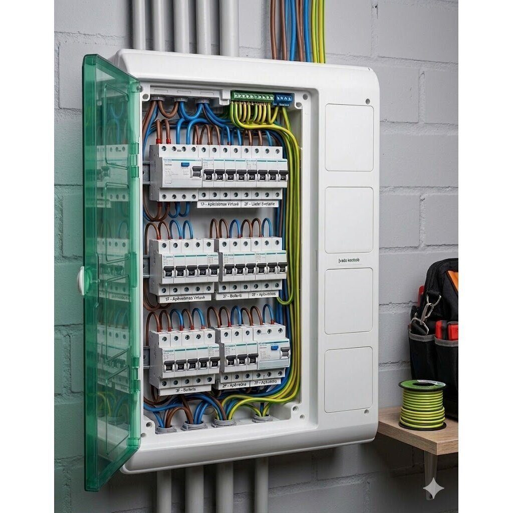 Elektro sadales | modulārais skapis | kārba | sadalne | 36 moduļi | 448x610x160mm | caurspīdīgas durvis | ar 4 vietām rozetēm | hermētisks | virsapmetuma | plastmasas | IP65 | Schneider Electric | Kaedra | 13992 1 Elektro sadales | modulārais skapis | kārba | sadalne | 36 moduļi | 448x610x160mm | caurspīdīgas durvis | ar 4 vietām rozetēm | hermētisks | virsapmetuma | plastmasas | IP65 | Schneider Electric | Kaedra | 13992 1