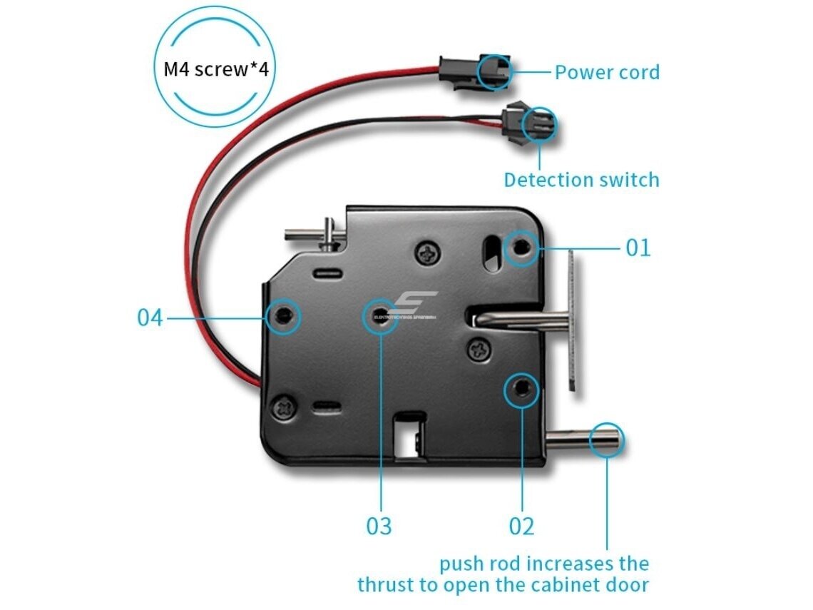 Elektromechaninė sklendė | užraktas | paštomatams | 24VDC | 1A | 73x66x13mm | atrakinama įjungus maitinimą | plieninis | juoda 2 Elektromechaninė sklendė | užraktas | paštomatams | 24VDC | 1A | 73x66x13mm | atrakinama įjungus maitinimą | plieninis | juoda 2