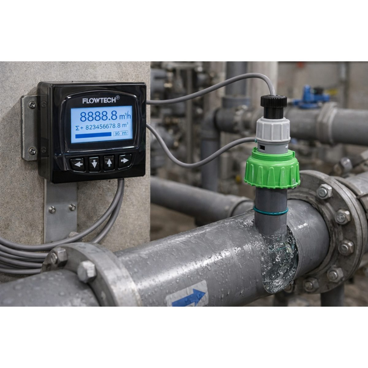 Digitālais impulsu plūsmas mērītājs | turbīnas tipa | DN25–DN100 | 4–20mA | RS485 | IP65 | LCD displejs | ūdenim un šķidrumiem 3 Digitālais impulsu plūsmas mērītājs | turbīnas tipa | DN25–DN100 | 4–20mA | RS485 | IP65 | LCD displejs | ūdenim un šķidrumiem 3