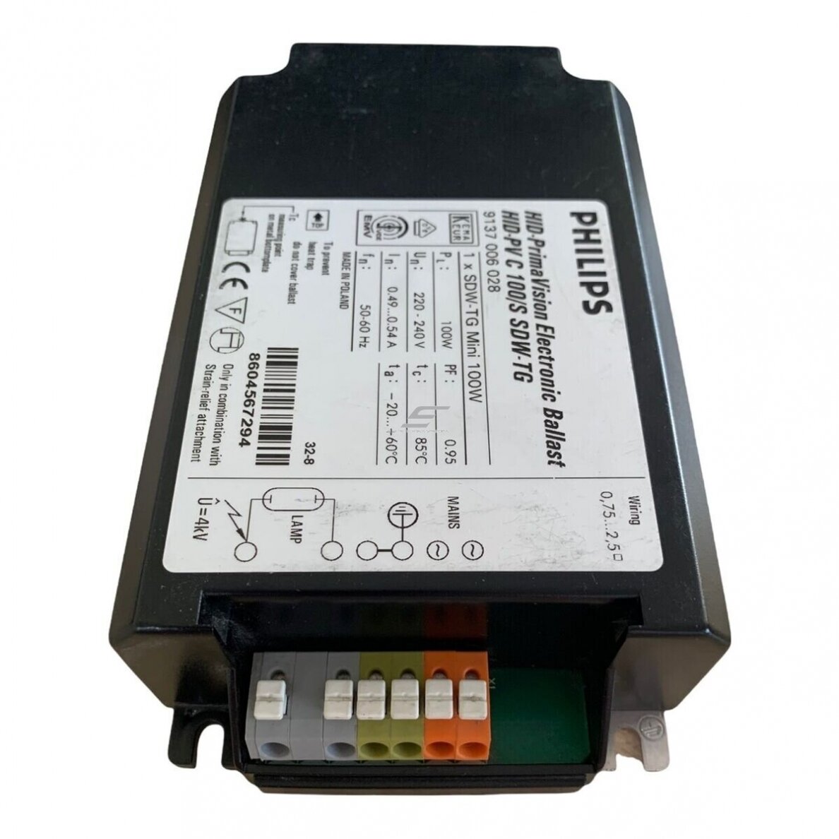 Elektrooniline ballast metallhalogeniidlampidele | 150W | 220–240V | HID-PV 150/S MH/CDM Philips 1 Elektrooniline ballast metallhalogeniidlampidele | 150W | 220–240V | HID-PV 150/S MH/CDM Philips 1
