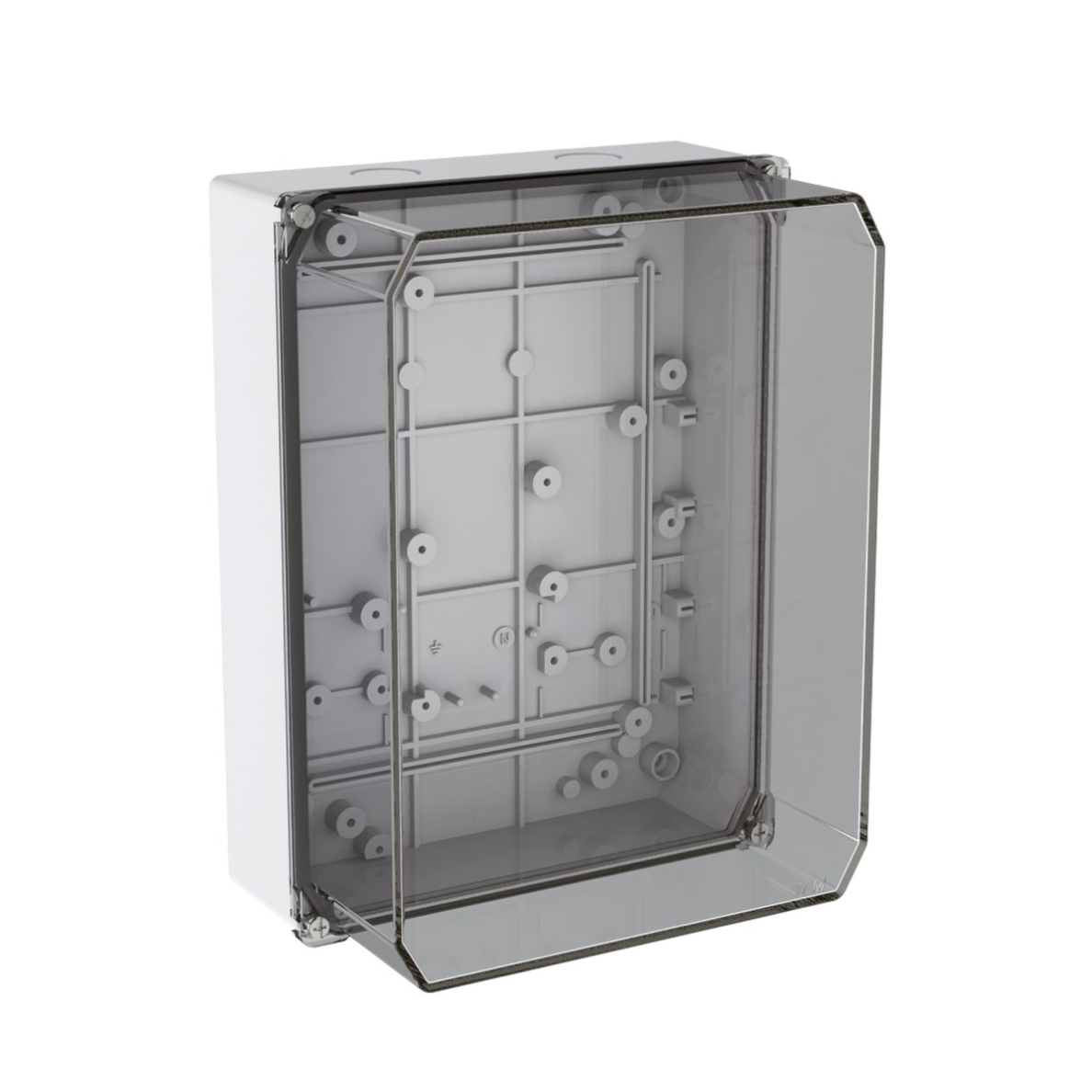Elektroinstalācijas termoplastiskā sadales kārba | hermētiska | 210x280x135mm | virsmas montāža | bez halogēna | caurspīdīgs vāks | IP67 | TEM Elektroinstalācijas termoplastiskā sadales kārba | hermētiska | 210x280x135mm | virsmas montāža | bez halogēna | caurspīdīgs vāks | IP67 | TEM