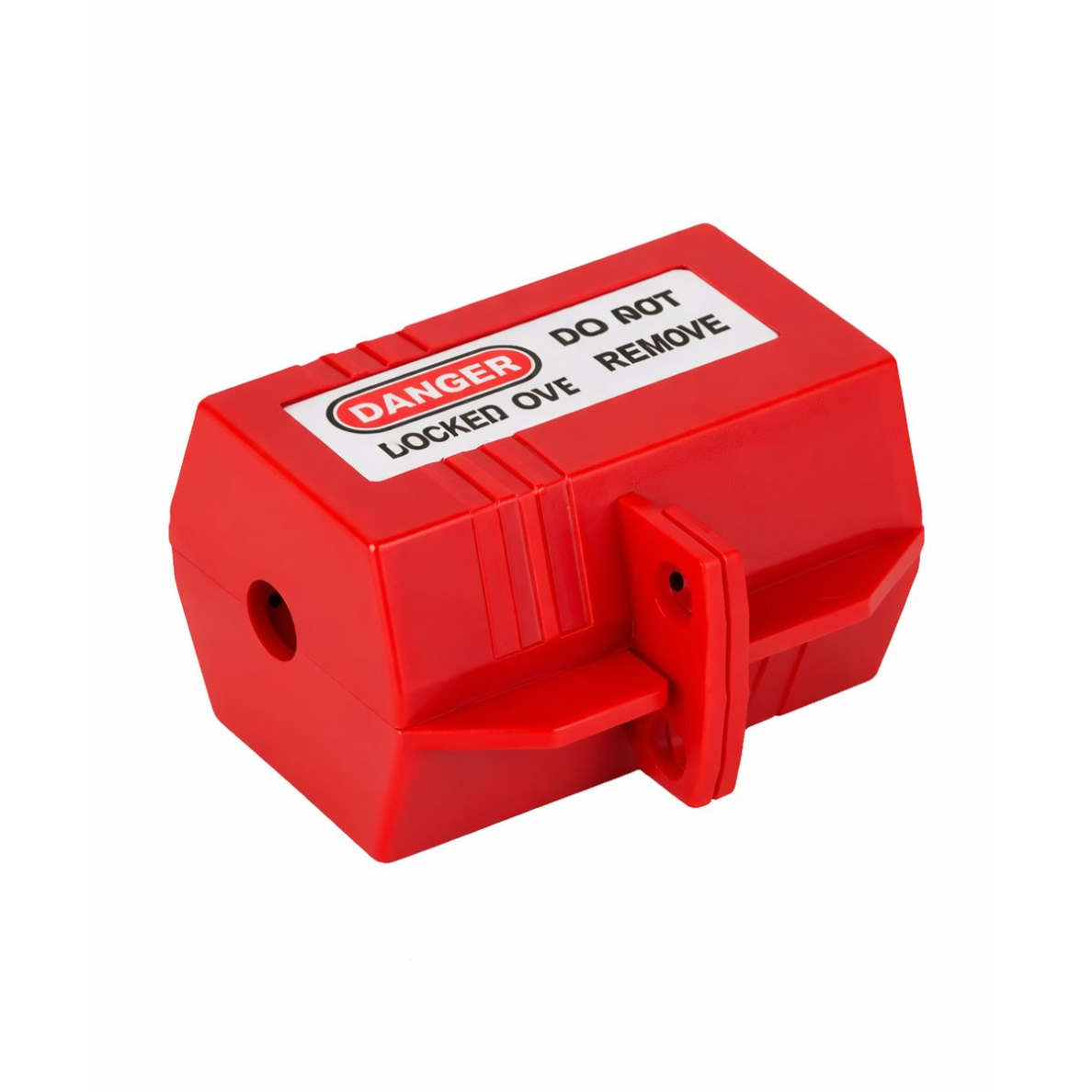 Electrical plug lockout box | LOTO safety device | universal | with padlock fixing | 78x89x51 mm | red Electrical plug lockout box | LOTO safety device | universal | with padlock fixing | 78x89x51 mm | red
