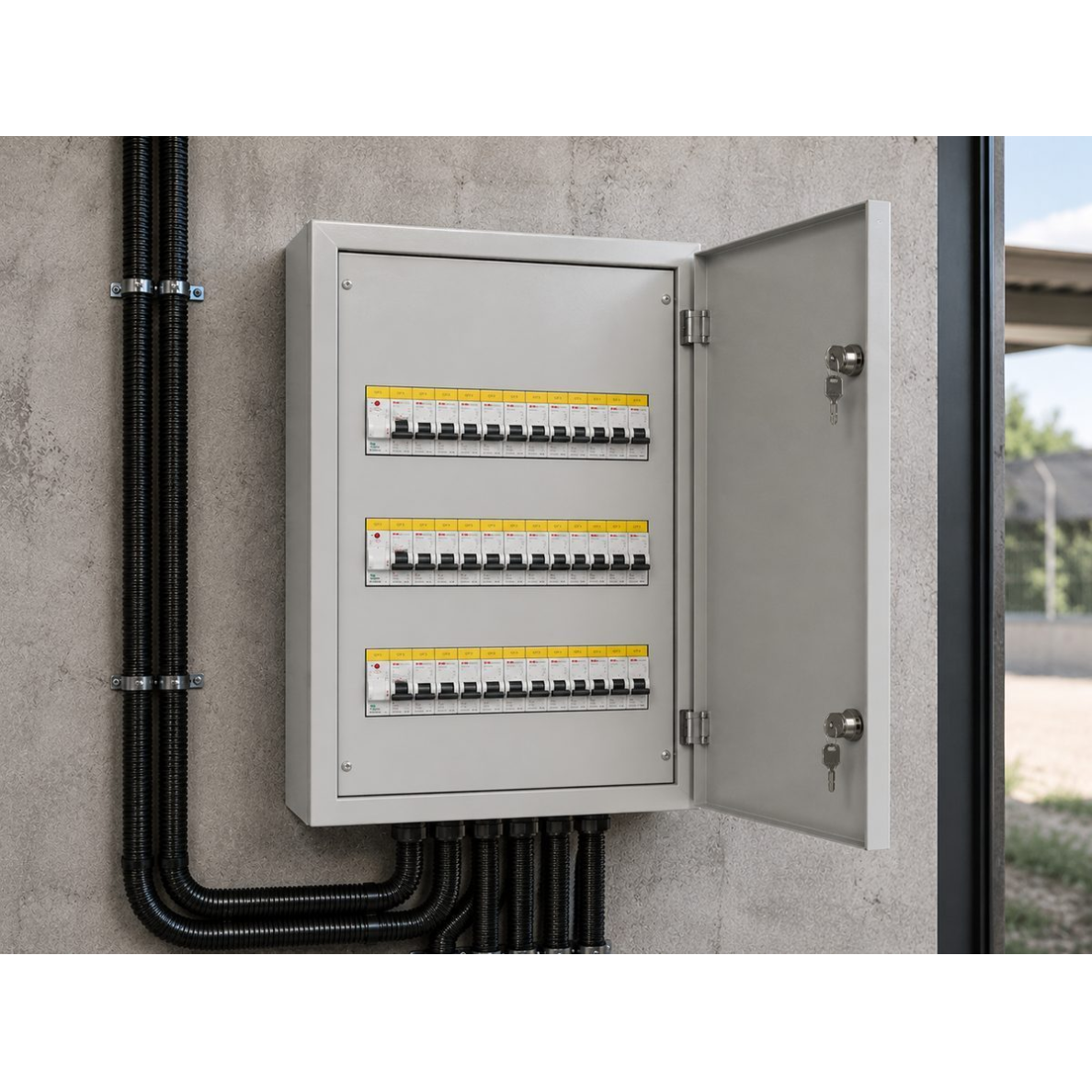 Elektrosadale | modulārais sadales skapis | kārba | sadales skapis | 36 moduļi | 540x330x120 mm | hermētisks | virsapmetuma montāža | tērauda | IP54 | IEK | MKM11-N-36-54-Z | 4606056087093 1 Elektrosadale | modulārais sadales skapis | kārba | sadales skapis | 36 moduļi | 540x330x120 mm | hermētisks | virsapmetuma montāža | tērauda | IP54 | IEK | MKM11-N-36-54-Z | 4606056087093 1