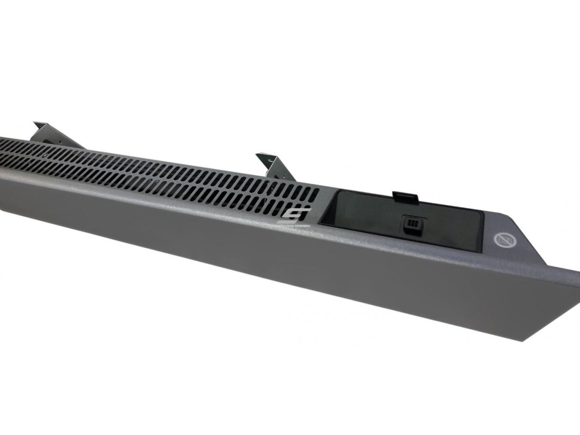 Elektrinis radiatorius be termostato | 1200W | 230V | 210x1548x87mm | IP24 | tamsiai pilkas | ADAX | Glamox Heating H40 L12 Sparkling Grey 1