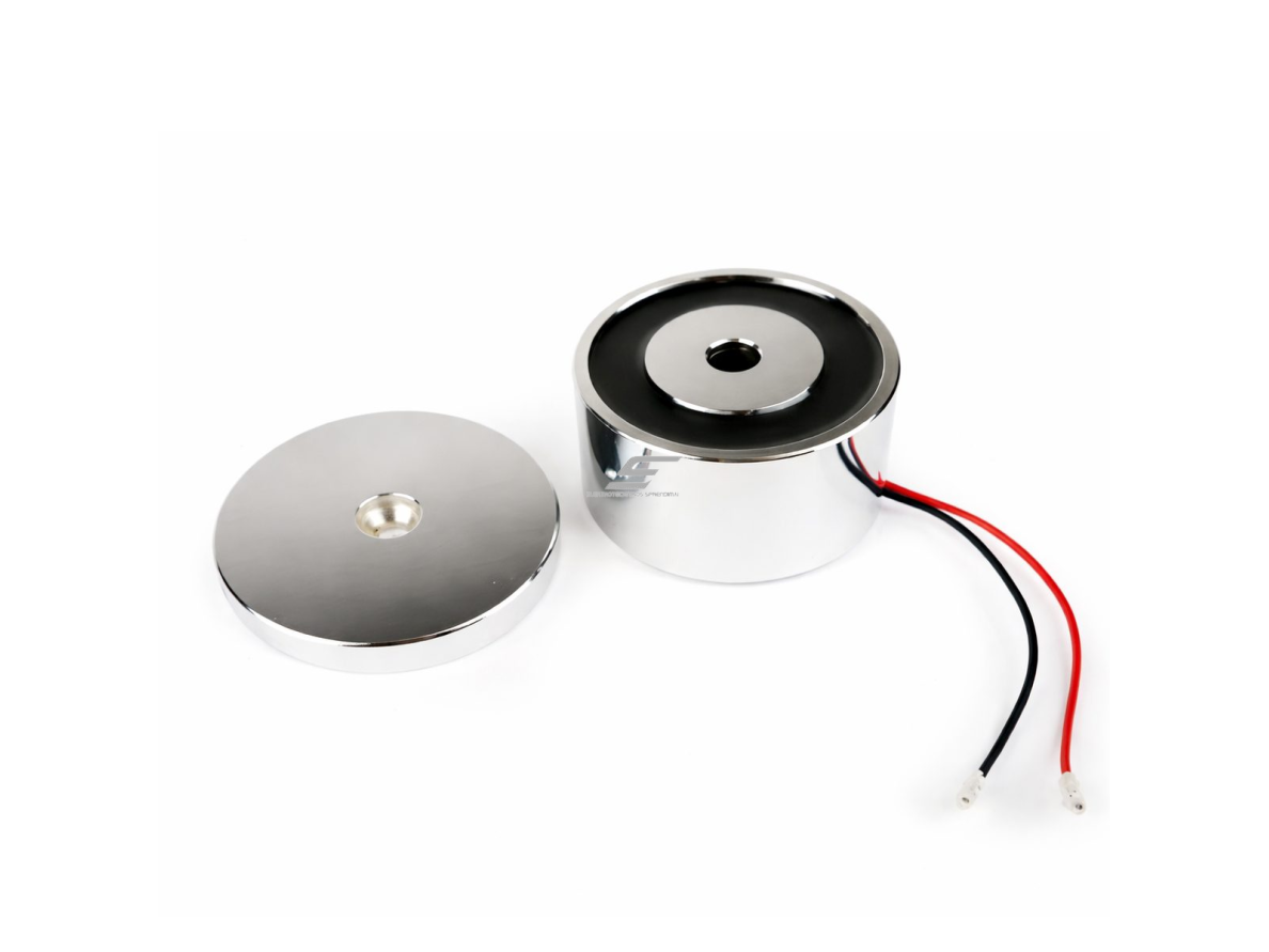 Elektromagnetinė durų spyna | 12V DC | 50 kg laikymo jėga | cilindrinė | keyless | prieigos kontrolės sistemoms