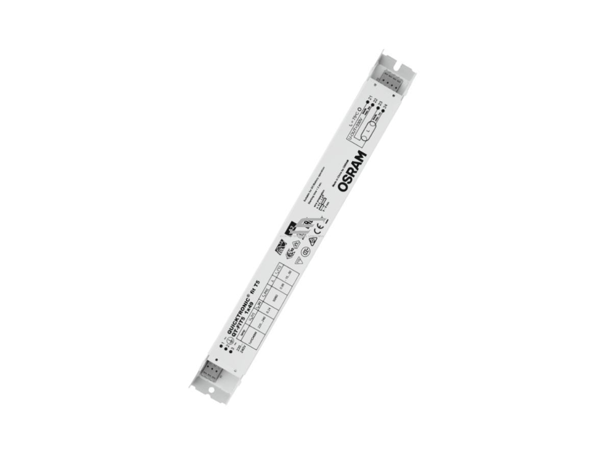 Elektroninis balastas T5 HO (16 mm) liuminescencinei lempai | 1×49 W | 220–240 V | OSRAM QUICKTRONIC FIT 5 QT-FIT5 1x49 | 4008321832139 Elektroninis balastas T5 HO (16 mm) liuminescencinei lempai | 1×49 W | 220–240 V | OSRAM QUICKTRONIC FIT 5 QT-FIT5 1x49 | 4008321832139