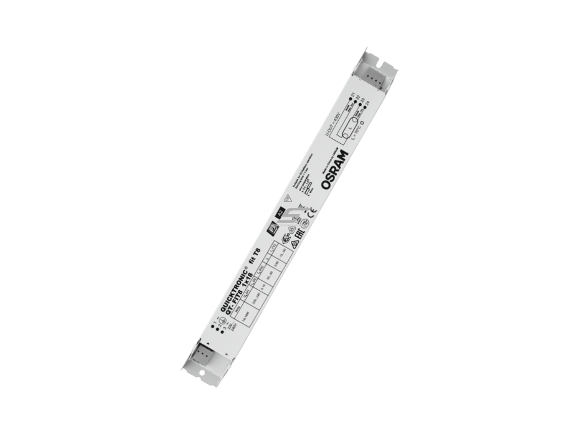 Elektroninis balastas T8 (26 mm) liuminescencinei lempai | 1×18 W | 220–240 V | OSRAM QUICKTRONIC FIT 8 QT-FIT8 1x18 | 4008321294180 Elektroninis balastas T8 (26 mm) liuminescencinei lempai | 1×18 W | 220–240 V | OSRAM QUICKTRONIC FIT 8 QT-FIT8 1x18 | 4008321294180