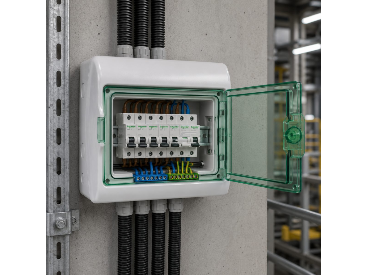 Elektros paskirstymo | modulinis skydelis | dėžė | skydas | 18 modulių | 280x448x160mm | skaidrios durelės | hermetinis | virštinkinis | plastikinis | IP65 | Schneider Electric | Kaedra | 13982 2 Elektros paskirstymo | modulinis skydelis | dėžė | skydas | 18 modulių | 280x448x160mm | skaidrios durelės | hermetinis | virštinkinis | plastikinis | IP65 | Schneider Electric | Kaedra | 13982 2