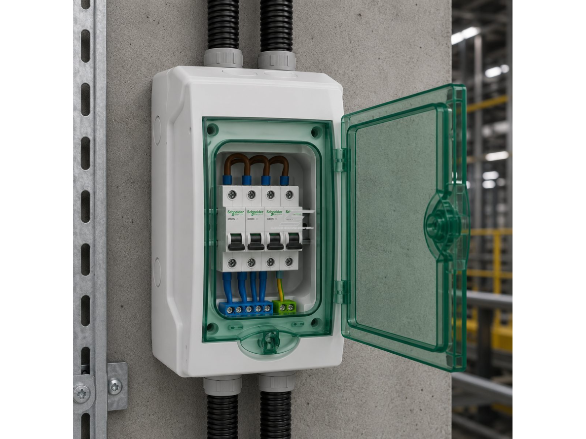 Elektros paskirstymo | modulinis skydelis | dėžė | skydas | 4 modulių | 200x123x112mm | skaidrios durelės | hermetinis | virštinkinis | plastikinis | IP65 | Schneider Electric | Kaedra | 13976 | 3303430139768 1 Elektros paskirstymo | modulinis skydelis | dėžė | skydas | 4 modulių | 200x123x112mm | skaidrios durelės | hermetinis | virštinkinis | plastikinis | IP65 | Schneider Electric | Kaedra | 13976 | 3303430139768 1