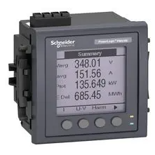 Paneļa trīsfāžu jaudas analizators | 1/5 A caur strāvmaiņiem | 96x96 mm | RS485 Modbus | harmonikas līdz 15. | 1DO | 33 trauksmes | IP52 | PowerLogic PM5110 | Schneider Electric METSEPM5110