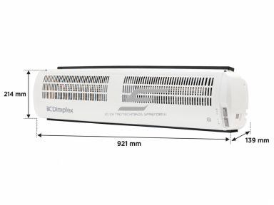 Elektrinė oro užuolaida Dimplex AC  | 3000/6000W | 230V | 8,3m/s | 214x921x139 | IP21 | Dimplex AC6W