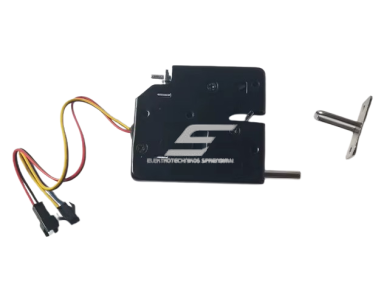 Elektromechaninė sklendė | užraktas | paštomatams | 12VDC | 2A | 73x66x13mm | atrakinama įjungus maitinimą | plieninis | juoda Elektromechaninė sklendė | užraktas | paštomatams | 12VDC | 2A | 73x66x13mm | atrakinama įjungus maitinimą | plieninis | juoda