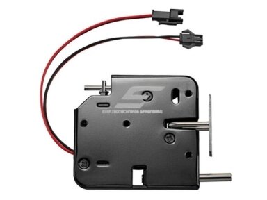 Elektromechaninė sklendė | užraktas | paštomatams | 12VDC | 2A | 73x66x13mm | atrakinama įjungus maitinimą | plieninis | juoda Elektromechaninė sklendė | užraktas | paštomatams | 12VDC | 2A | 73x66x13mm | atrakinama įjungus maitinimą | plieninis | juoda