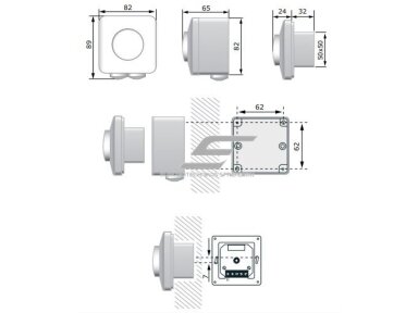 Potenciometras | elektroninis ventiliatoriaus greičio reguliatorius | 1,5A | 230VAC | potinkinis/virštinkinis | IP54/IP44 | su LED indikacija | Sentera Controls | LTY-0-15-AT Potenciometras | elektroninis ventiliatoriaus greičio reguliatorius | 1,5A | 230VAC | potinkinis/virštinkinis | IP54/IP44 | su LED indikacija | Sentera Controls | LTY-0-15-AT