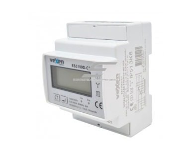 Modulinis trifazis elektros energijos skaitiklis | x/5 A per srovės transformatorius | 3×230/400 V | 1–9999 A pirminė | Impulsinis išėjimas | IP51 | DIN | VEXEN ES3100DCT Modulinis trifazis elektros energijos skaitiklis | x/5 A per srovės transformatorius | 3×230/400 V | 1–9999 A pirminė | Impulsinis išėjimas | IP51 | DIN | VEXEN ES3100DCT