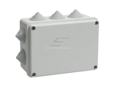 Elektros instaliacijos paskirstymo dėžutė | hermetinė | 150x110x70mm | su sandarikliais | paviršinė | balta | IP55 | IEK | UKO10-150-110-070-K41-55 | 4606056128321 Elektros instaliacijos paskirstymo dėžutė | hermetinė | 150x110x70mm | su sandarikliais | paviršinė | balta | IP55 | IEK | UKO10-150-110-070-K41-55 | 4606056128321