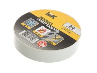 Elektros izoliacinė juosta | 0,13x15mm | 20m | balta | IEK | UIZ-13-10-K01 | 4606056162448 Elektros izoliacinė juosta | 0,13x15mm | 20m | balta | IEK | UIZ-13-10-K01 | 4606056162448