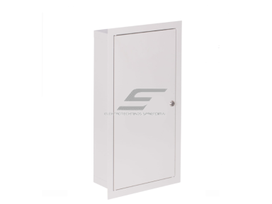 Elektros paskirstymo skydelis | dėžė | 12 modulių | su spyna | 270x540x120mm | 1F ir 3F elektros skaitikliams | potinkinis | plieninis | IP31