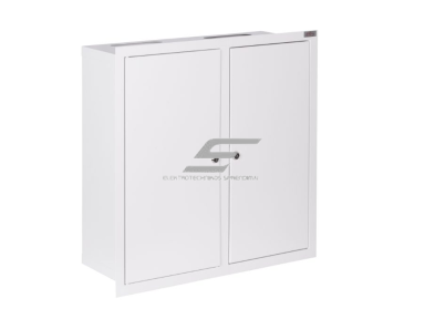 Elektros paskirstymo skydelis | dėžė | 48 modulių | dvigubos durys su spyna | 590x595x210mm | 3F elektros skaitikliams | potinkinis | plieninis | IP31 Elektros paskirstymo skydelis | dėžė | 48 modulių | dvigubos durys su spyna | 590x595x210mm | 3F elektros skaitikliams | potinkinis | plieninis | IP31