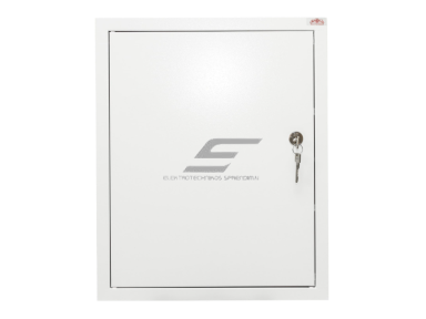 Elektros paskirstymo skydelis | dėžė | 3 modulių | su spyna | 400x500x210mm | 1x3F elektros skaitikliams | potinkinis | plieninis | IP31