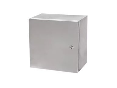 Elektros paskirstymo skydelis | dėžė | skydas | su montavimo plokšte | su spyna | 500x400x250mm | virštinkinis | nerūdijančio plieno | IP54