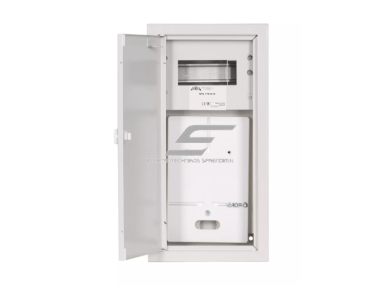 Vienazis | įvadinis elektros skydelis | dėžė | skydas | su paskirstymu | 6 modulių | 430x220x130mm | 1x1F skaitikliui | su plombavimo galimybe | virštinkinis | plieninis | IP31 Vienazis | įvadinis elektros skydelis | dėžė | skydas | su paskirstymu | 6 modulių | 430x220x130mm | 1x1F skaitikliui | su plombavimo galimybe | virštinkinis | plieninis | IP31