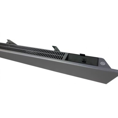 Elektriskais radiators bez termostata | 1400W | 230V | 210x1760x87mm | IP24 | tumši pelēks | ADAX | Glamox Heating H40 L14 Sparkling Grey