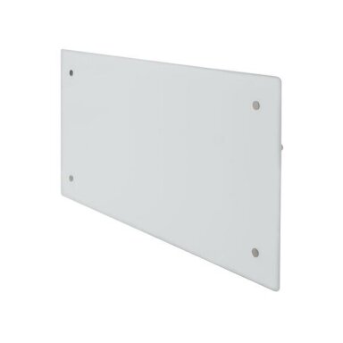 Stikla elektriskais radiators bez termostata | 600W | 230V | 340x676x87mm | IP24 | balts | ADAX | Glamox Heating H60 H06 White